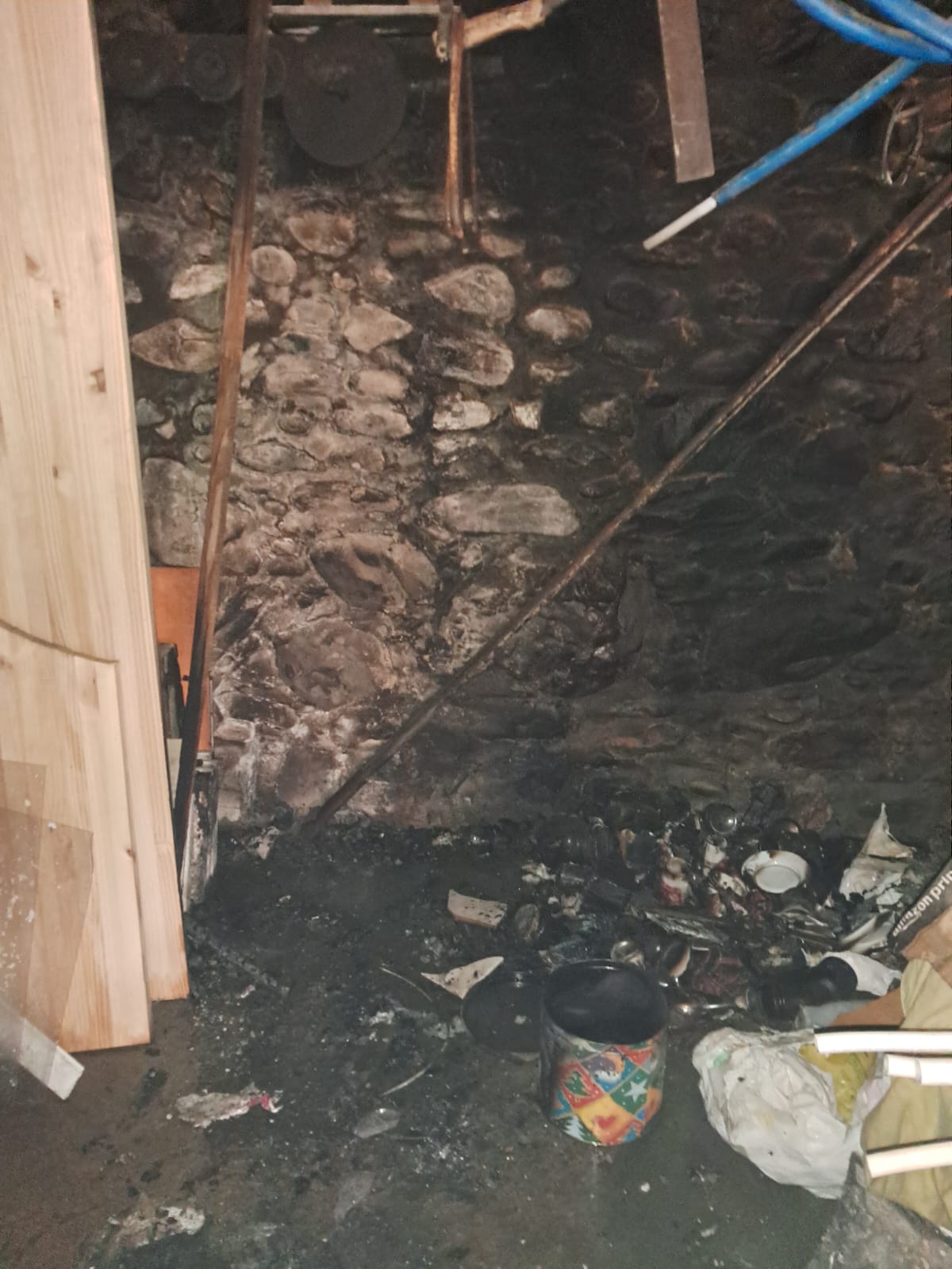 Incendio de una vivienda en Molinaseca 