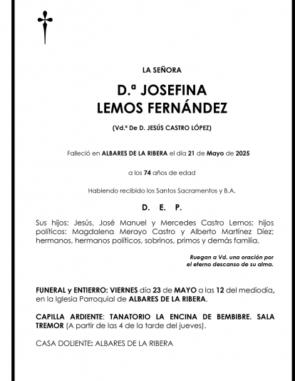 JOSEFINA  LEMOS FERNÁNDEZ 