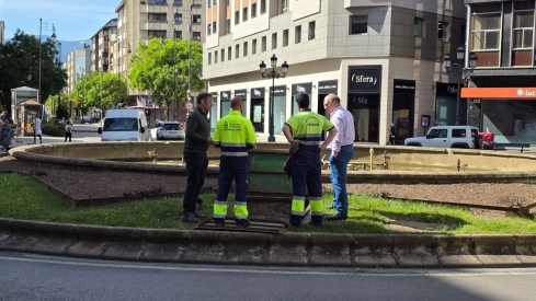 Ponferrada reactiva sus fuentes ornamentales empezando por la fuente de Lazúrtegui