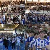 La afición de la Ponferradina en el pabellón en El Toraín La afición de la Ponferradina en el pabellón en El Toraín