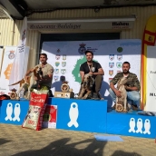 El berciano Iván Carbonero, subcampeón de España de Perros Atraillados sobre Jabalí Salvaje
