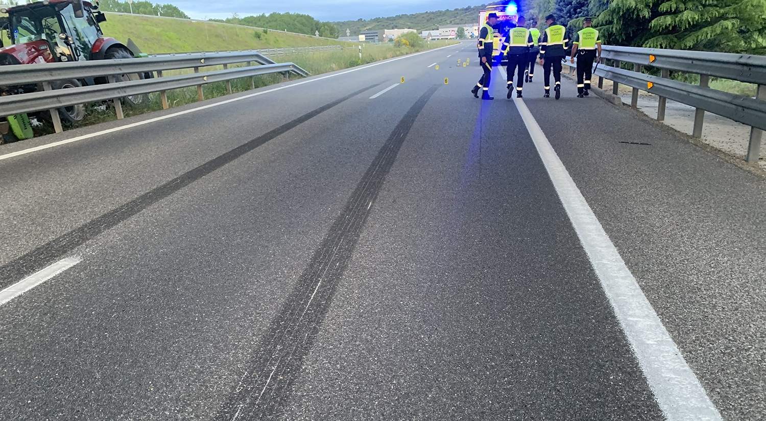 Accidente mortal en la A6 2