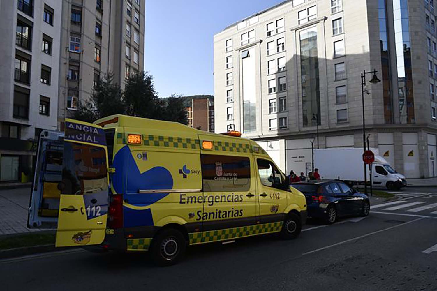 Herido un motorista tras chocar con un turismo en Ponferrada Herido un motorista tras chocar con un turismo en Ponferrada