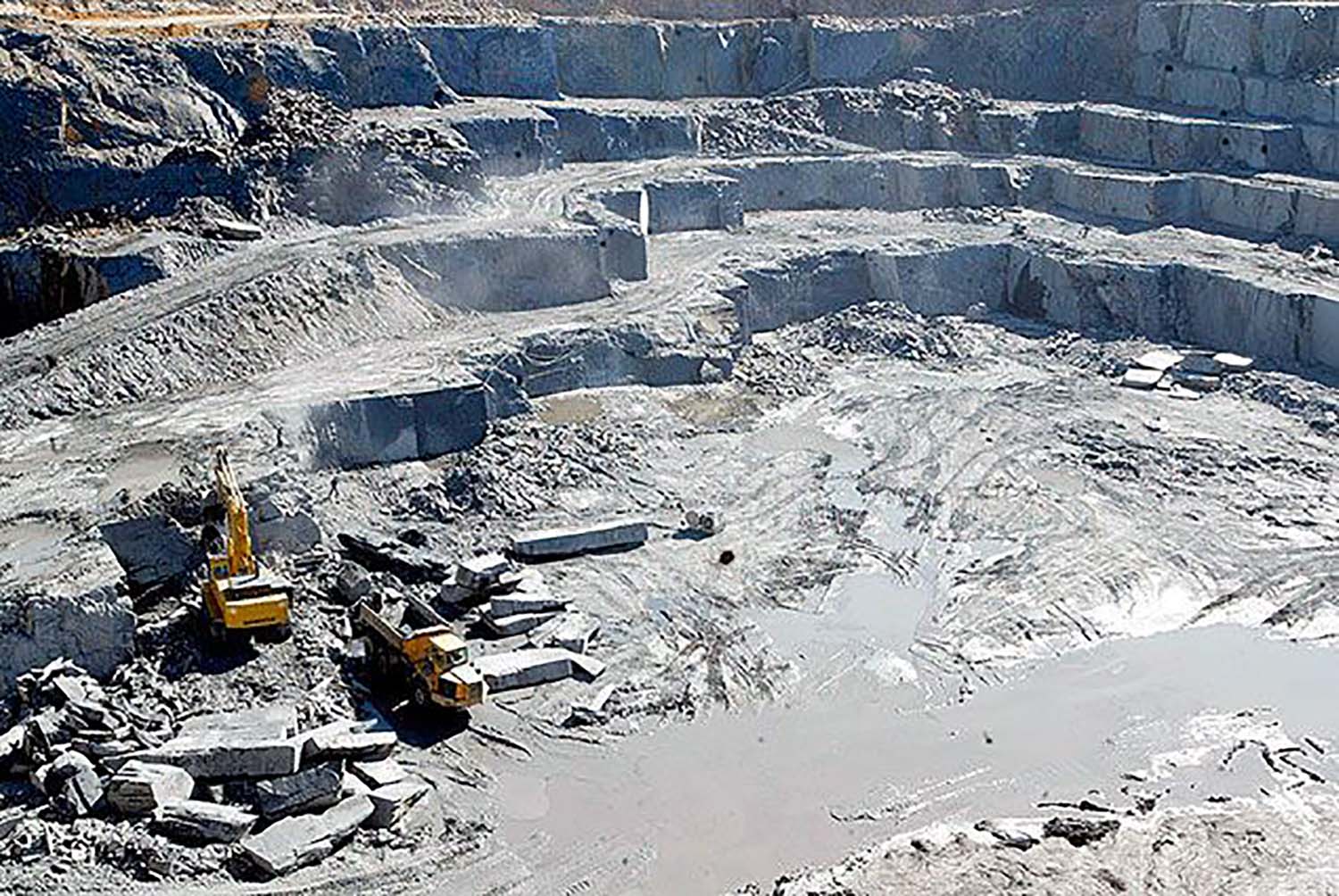 Imagen de archivo de una cantera de pizarra