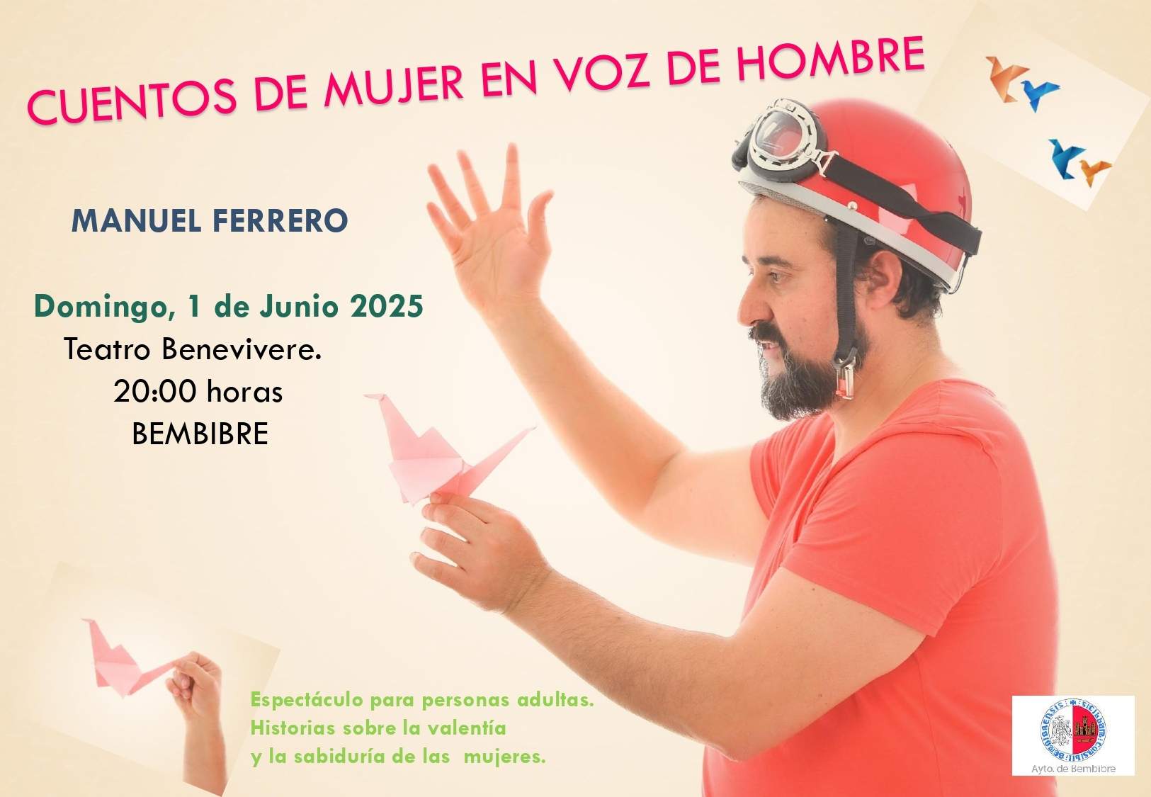 Cartel cuentos de mujer en voz de hombre. 1 JUNIO. BEMBIBRE page 0001 Cartel cuentos de mujer en voz de hombre. 1 JUNIO. BEMBIBRE page 0001