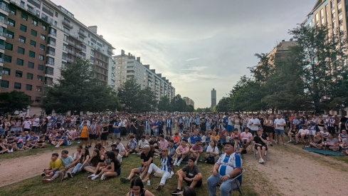 Pantalla en La Rosaleda para animar a la Ponferradina (31)