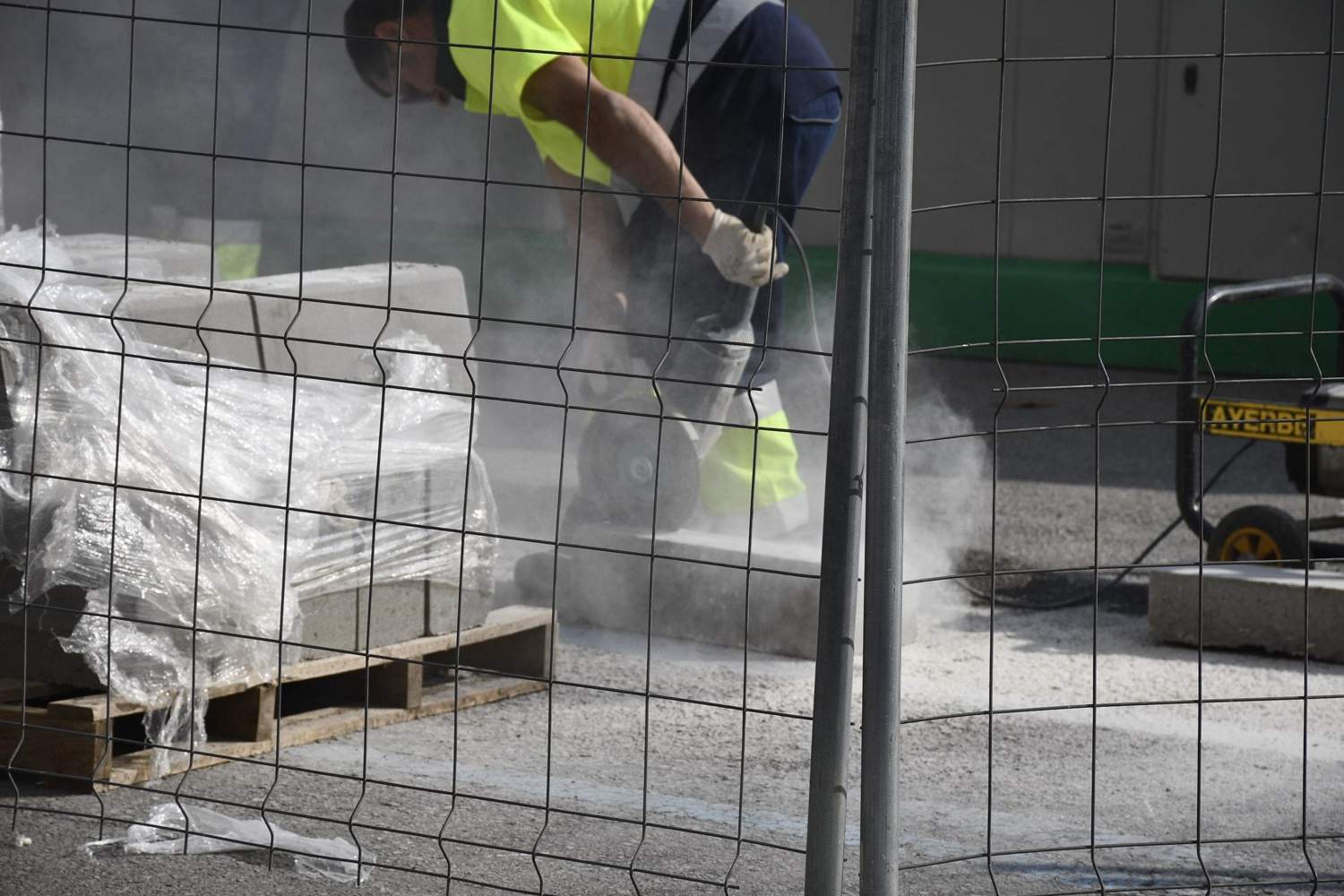 Inicio de las obras en la avenida del Castillo de Ponferrada (2)