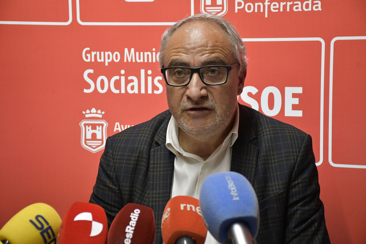 Olegario Ramón, portavoz del PSOE en Ponferrada Olegario Ramón, portavoz del PSOE en Ponferrada