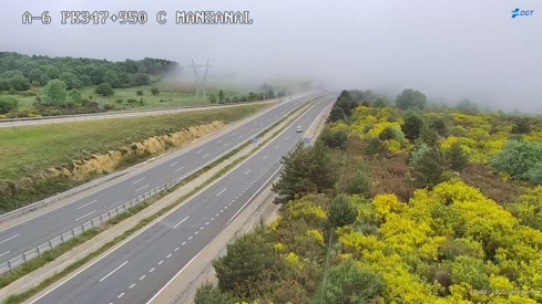 Niebla en el puerto del Manzanal.