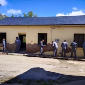 Trabajos de rehabilitación de las antiguas escuelas de Valdefrancos
