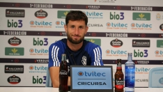 El jugador de la Deportiva Ponferradina Borja Valle El jugador de la Deportiva Ponferradina Borja Valle