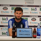 El jugador de la Deportiva Ponferradina Borja Valle