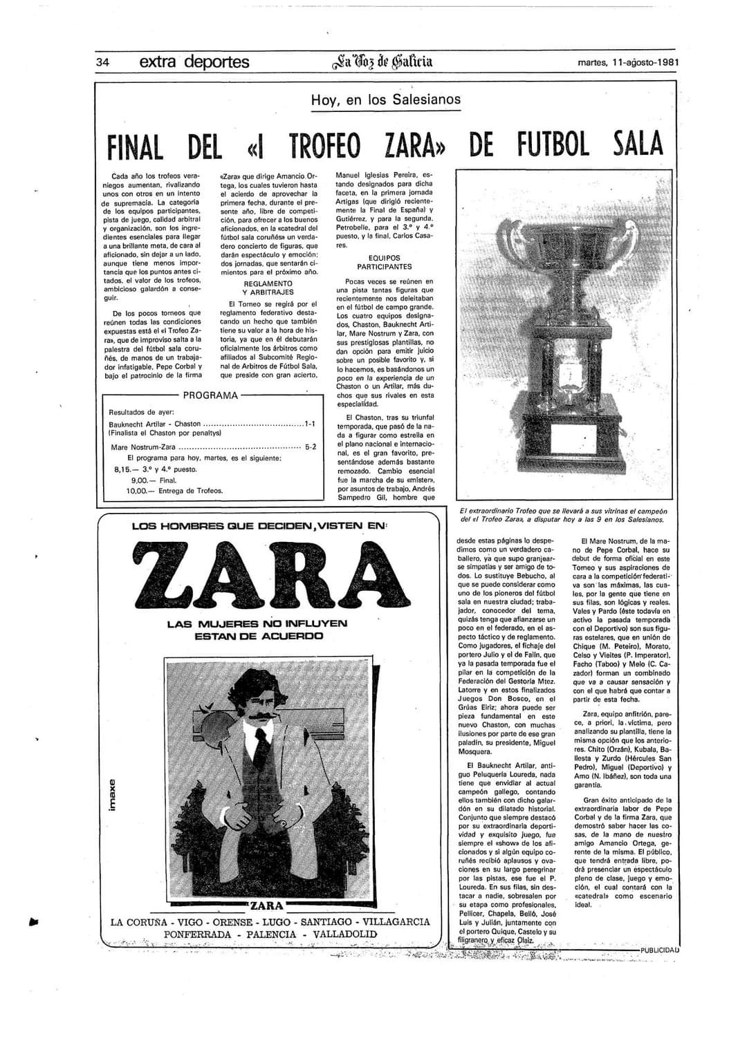 Cuando Zara hizo su primer cartel publicitario y mostraba a Ponferrada como génesis de la expansión fuera de Galicia en 1981