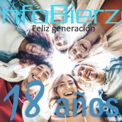 Infobierzo 18 aniversario sorteo y foto de Feliz Generación