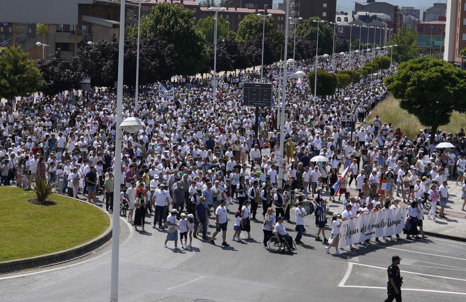 César Sánchez ICAL. Manifestación de la plataforma Oncobierzo 