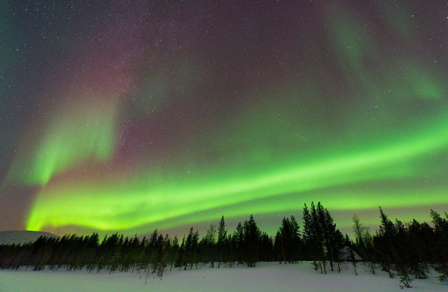 Laponia finlandesa, aurora boreal