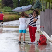 Imagen de archivo de un temporal de lluvias y tormentas | Alerta amarilla en todo El Bierzo para las próximas horas por fuertes tormentas y vientos que se eleva a naranja en Villablino