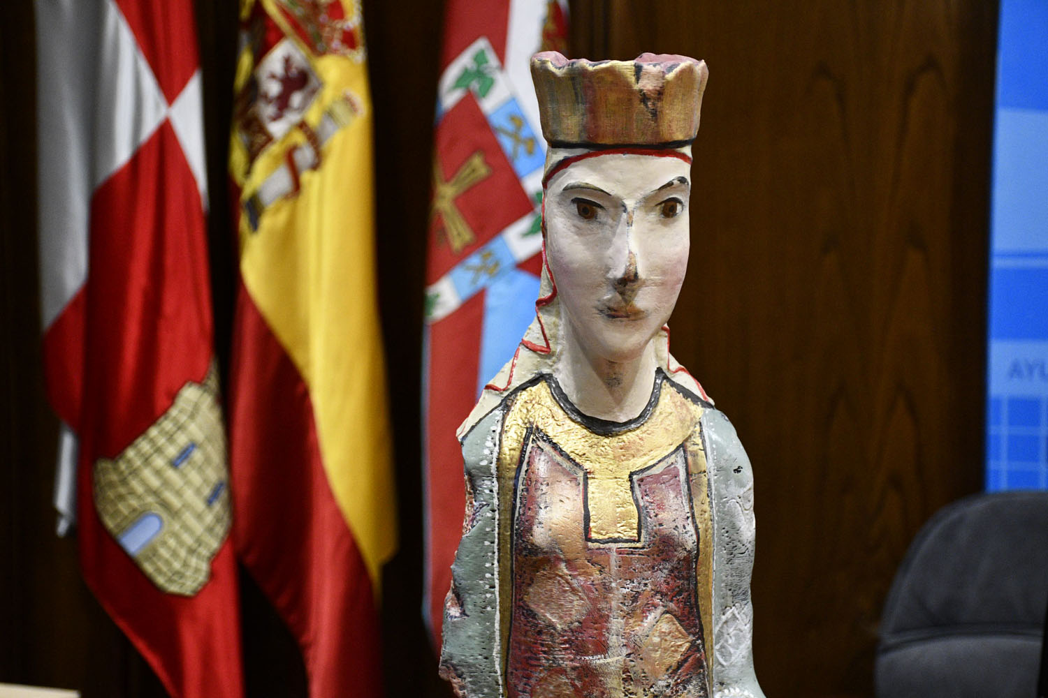 Réplica de una imagen de Nuestra Señora del Refugio, patrona de Compostilla.