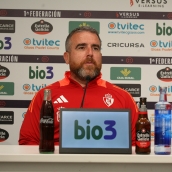El entrenador de la Ponferradina, Javi Rey