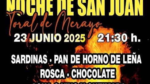 Toral de Merayo celebrará la 'mágica' noche de San Juan con sardinas, chocolate y queimada