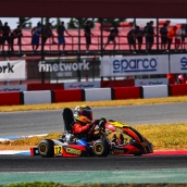 El piloto berciano Matteo Rodríguez, en puestos de honor para las finales de la carrera de Campillos (Málaga)