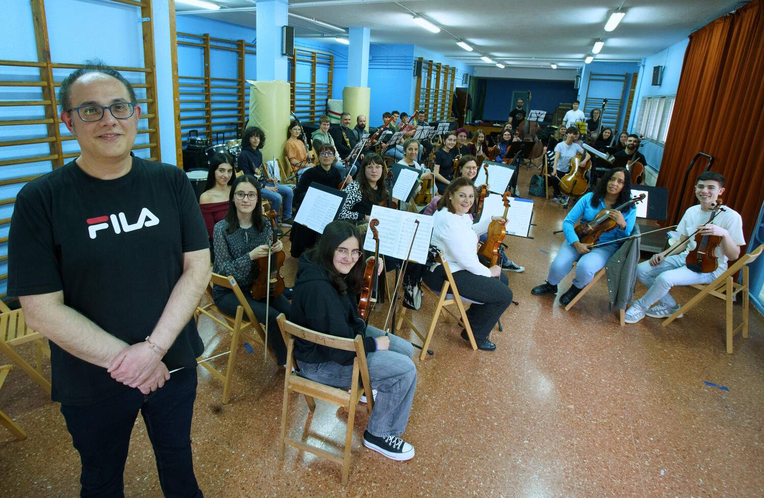 Ensayo de la Orquesta Sinfónica de Ponferrada dirigida por Manuel Alejandre | César Sanchez / ICAL