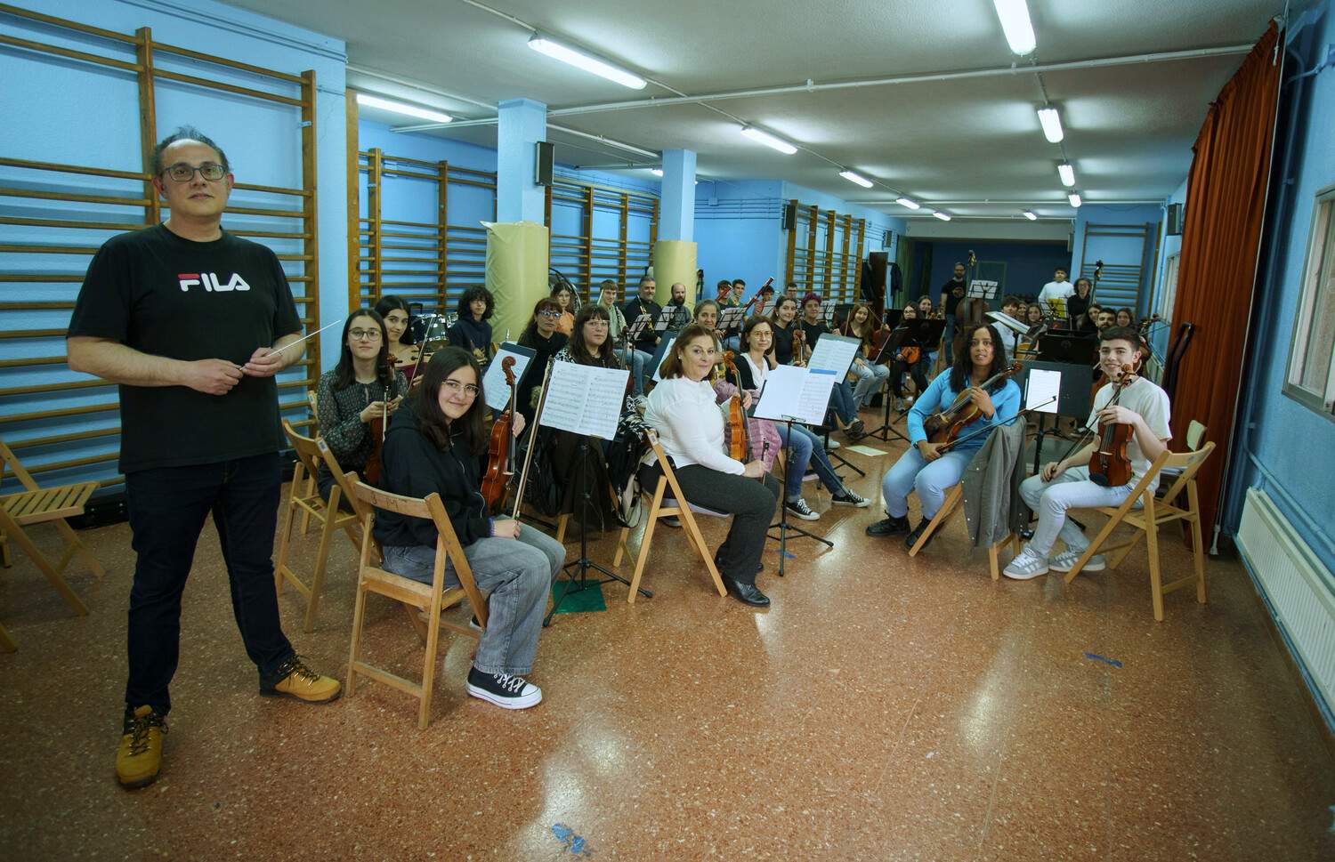 Ensayo de la Orquesta Sinfónica de Ponferrada dirigida por Manuel Alejandre | César Sanchez / ICAL