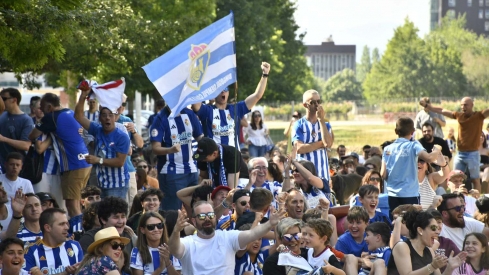 La Rosaleda fue una marea blanquiazul (16)