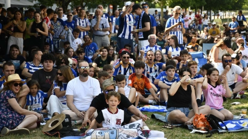 La Rosaleda fue una marea blanquiazul (18)