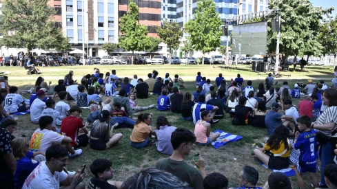 La Rosaleda fue una marea blanquiazul  (101)