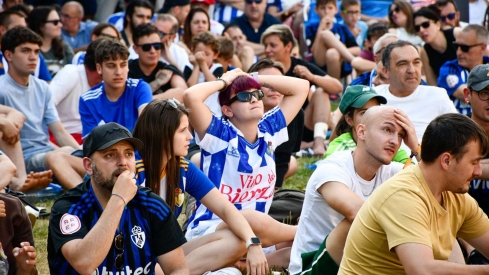 La Rosaleda fue una marea blanquiazul (104)