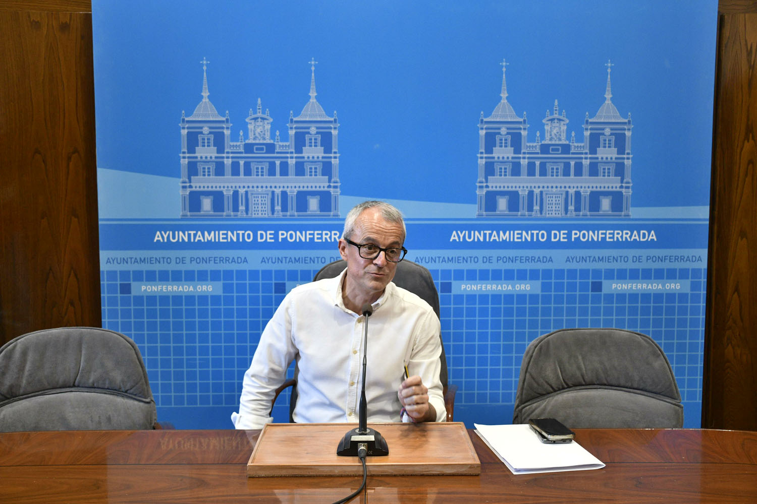 El concejal de Hacienda del Ayuntamiento de Ponferrada, Luis Antonio Moreno