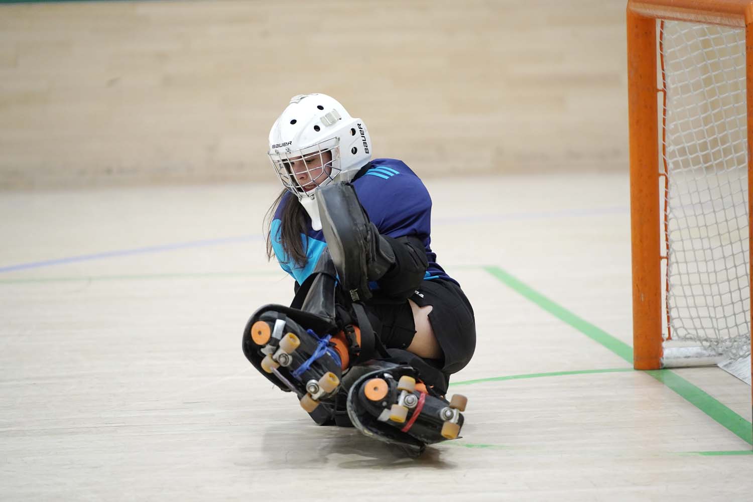 La portera Ariana García Menéndez, jugadora de la SD Ponferradina Hockey (2)