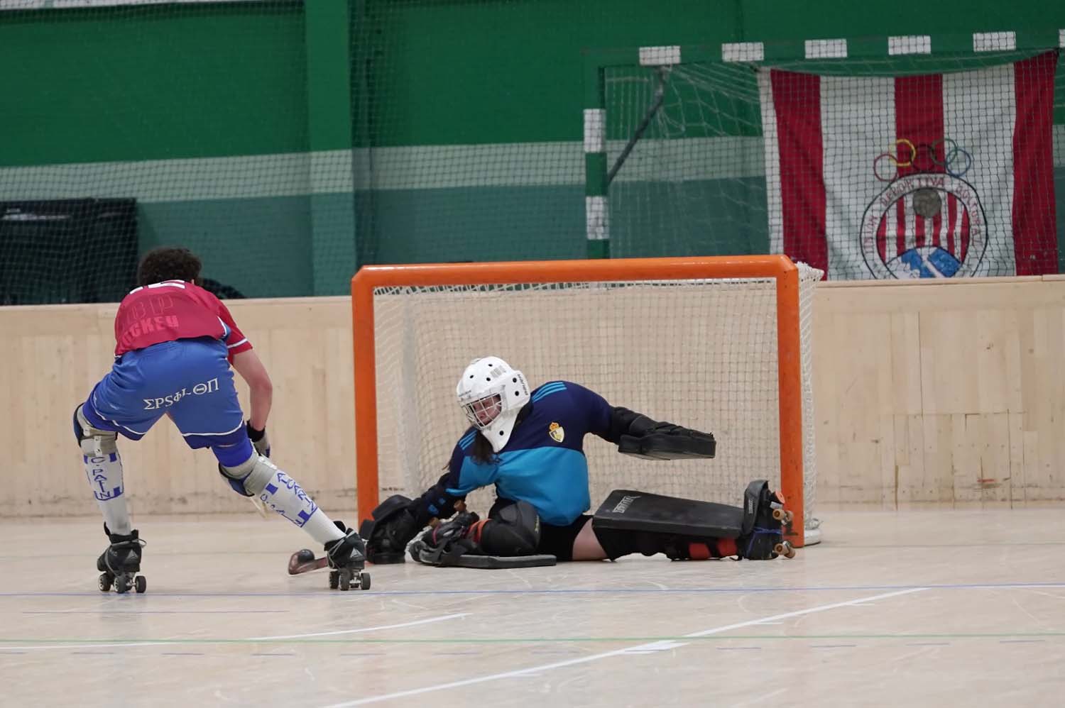 La portera Ariana García Menéndez, jugadora de la SD Ponferradina Hockey (1)