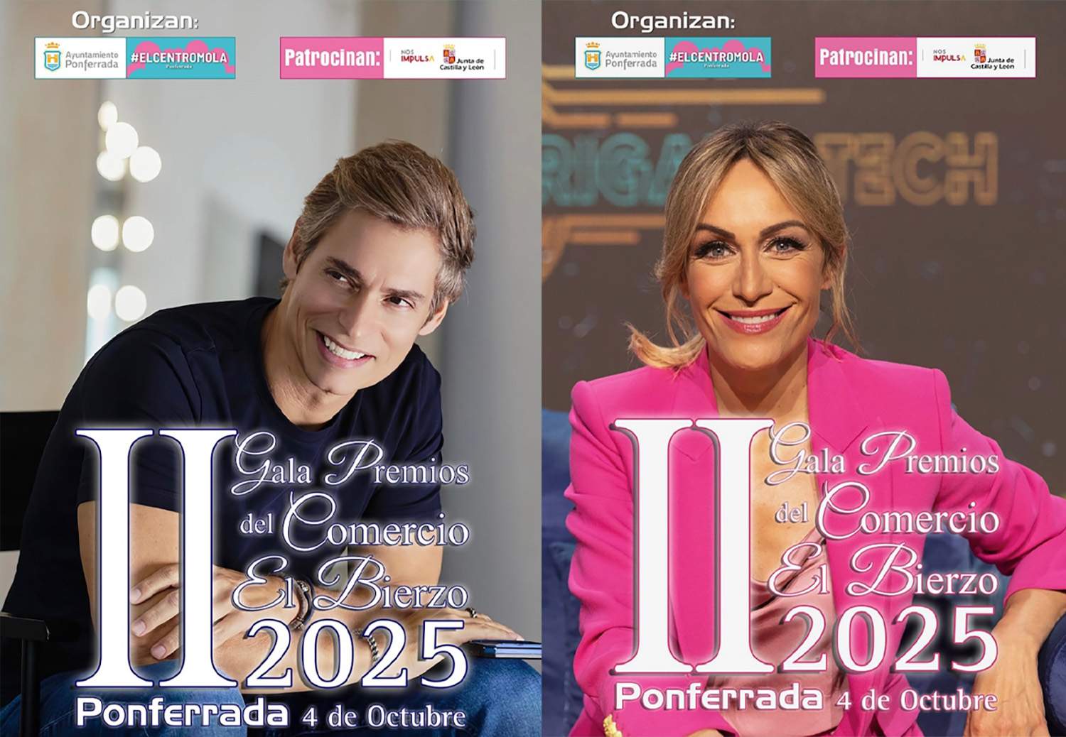 Carlos Baute y Luján Argüelles padrinos de la II Gala del Comercio de Ponferrada