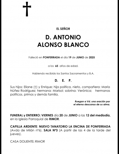 ANTONIO ALONSO BLANCO
