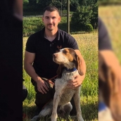 El berciano Iván Carbonero, campeón autonómico de Perros de Rastro a Traílla en la Modalidad Jabalí