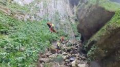 Imagen de archivo de un rescate anterior en la Cueva de Valporquero