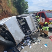 Accidente en Puente de Domingo Flórez