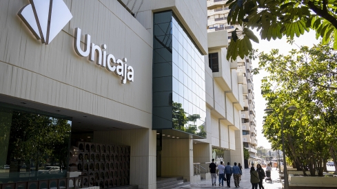 Imagen de archivo de una oficina de UniCaja