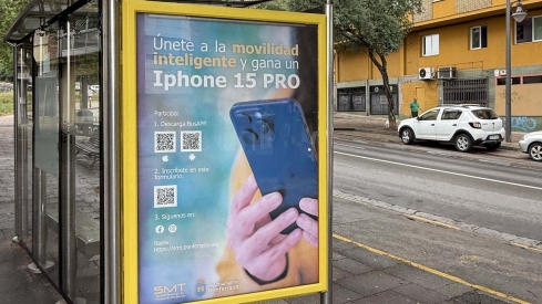 Marquesina de Ponferrada | El Servicio Municipal de Transportes de Ponferrada sortea un iPhone 15 Pro para fomentar el uso de su app