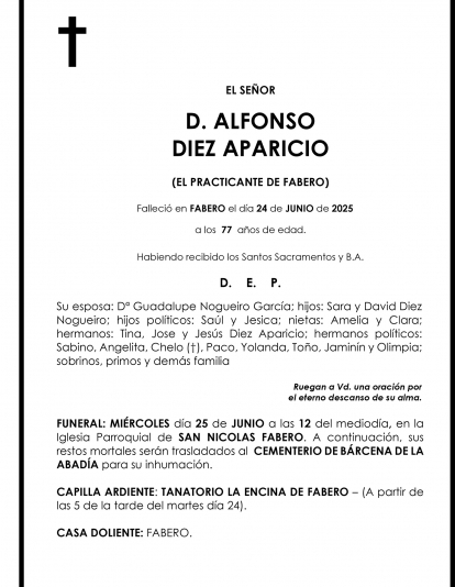 ALFONSO  DIEZ APARICIO