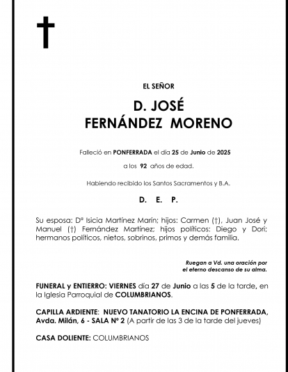 JOSE FERNANDEZ MORENO