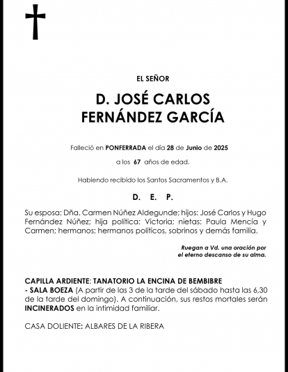 JOSÉ CARLOS FERNÁNDEZ GARCÍA