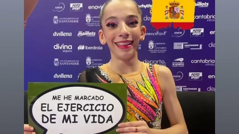 La gimnasta berciana Nerea Rodríguez se proclama subcampeona de España | Foto: Instagram de Nerea Rodríguez 