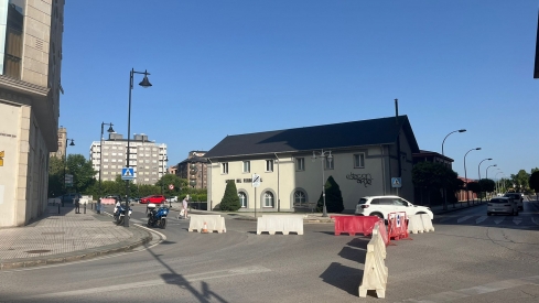 Corte de tráfico en Ponferrada por las obras de la Avenida del Castillo 