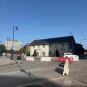 Corte de tráfico en Ponferrada por las obras de la Avenida del Castillo 