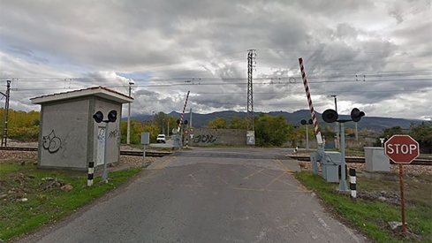 Paso a nivel de Dehesas en Ponferrada