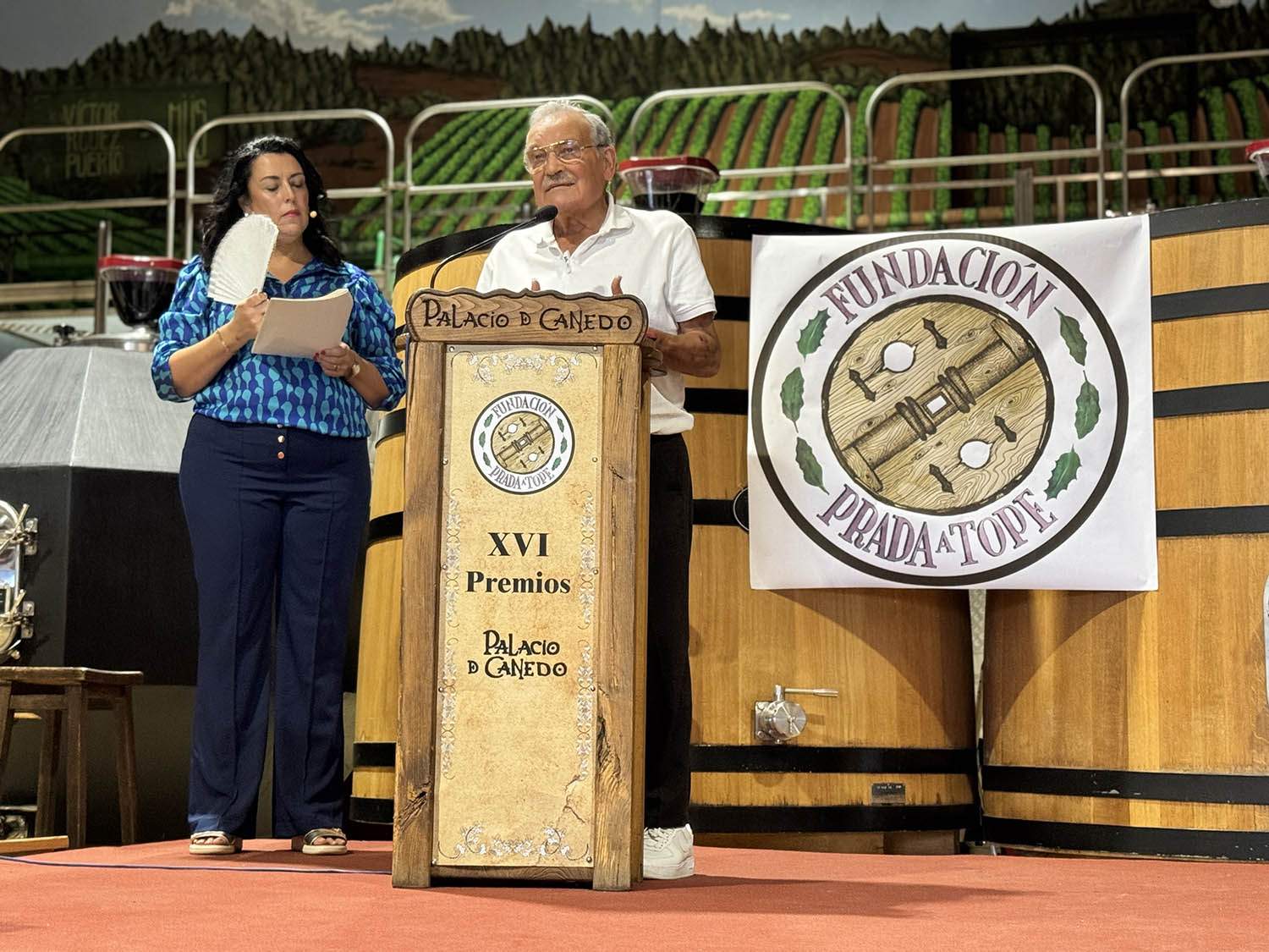 Prada durante su intervención.