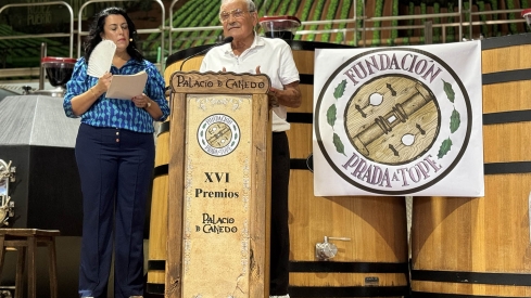 Prada durante su intervención.